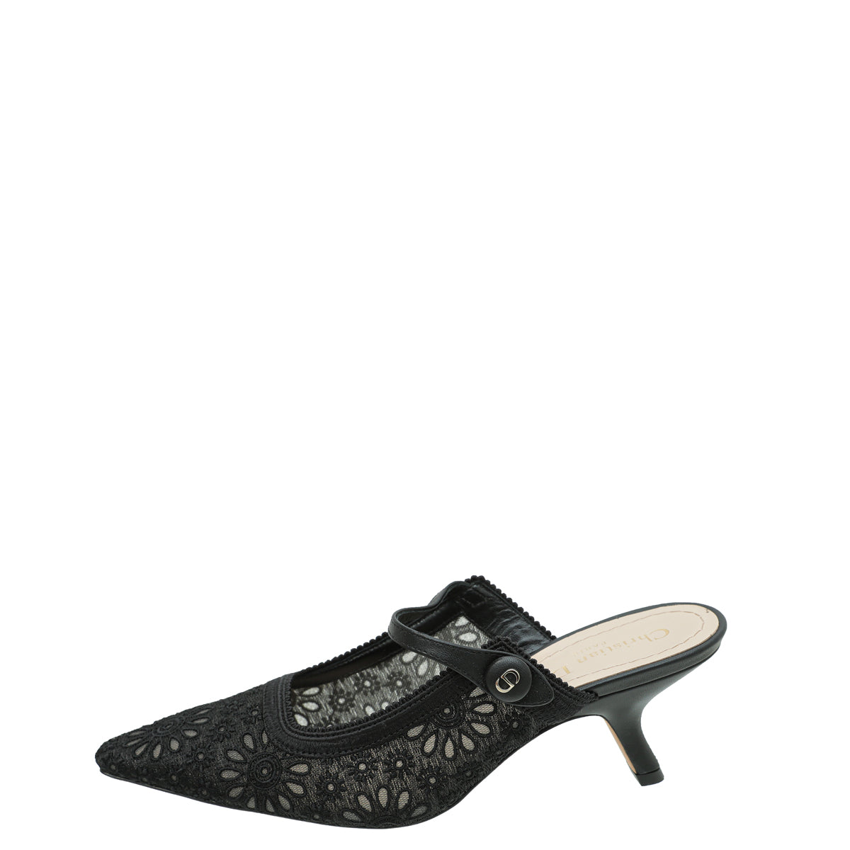 Christian Dior Black Capture Heeled Mules 37.5 – THE CLOSET