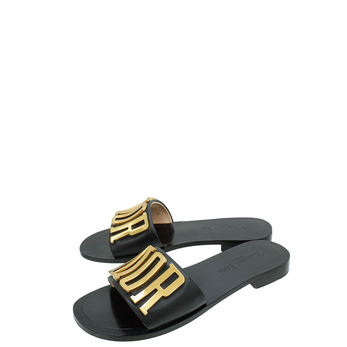 Christian Dior Black Dio(r)evolution Slide Sandals 38 – THE CLOSET