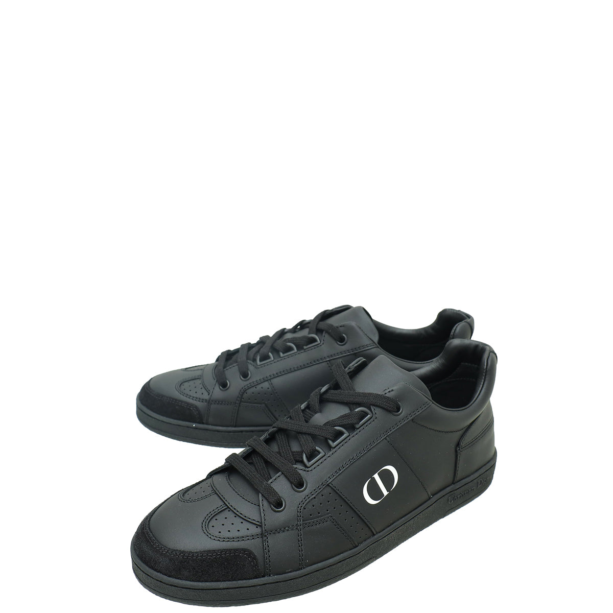 Christian Dior Black CD Lace Up Sneakers 38 – THE CLOSET