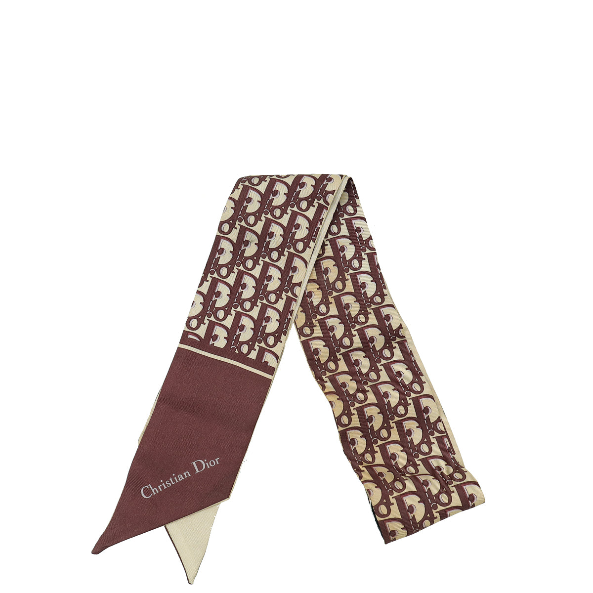 Christian Dior Burgundy Silk Oblique Mitzah Scarf – THE CLOSET