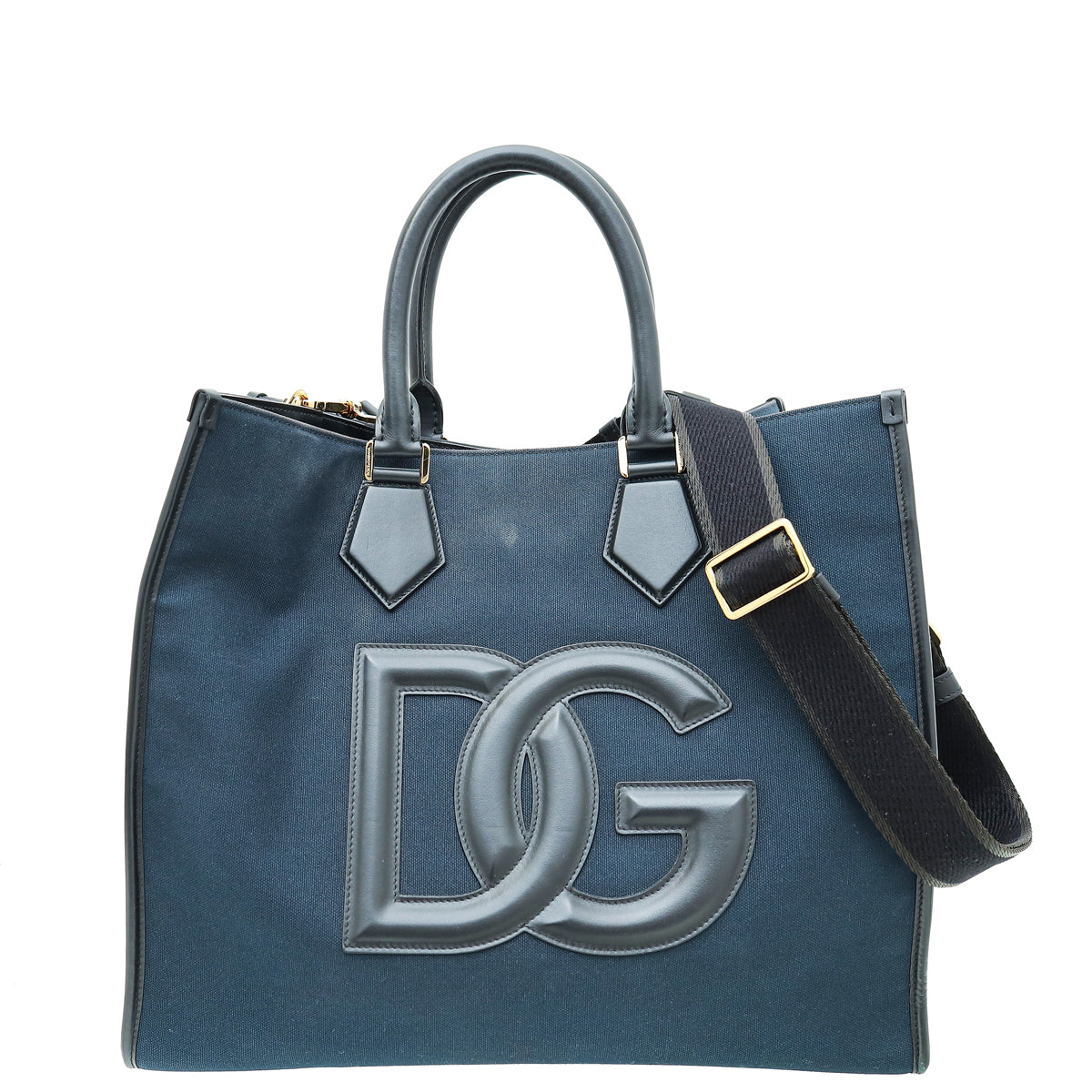 Dolce & Gabbana Bicolor Shopper Bag with Nappa Details