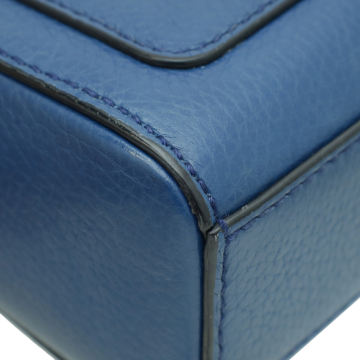 Dolce & Gabbana Blue Padlock Flap Shoulder Bag
