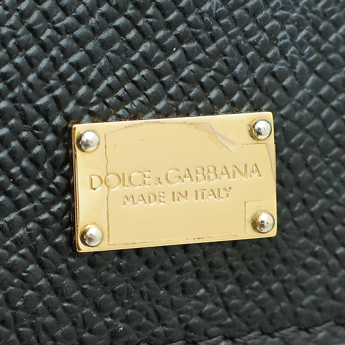 Dolce & Gabbana Black Dauphine Sicily Flap Large Bag