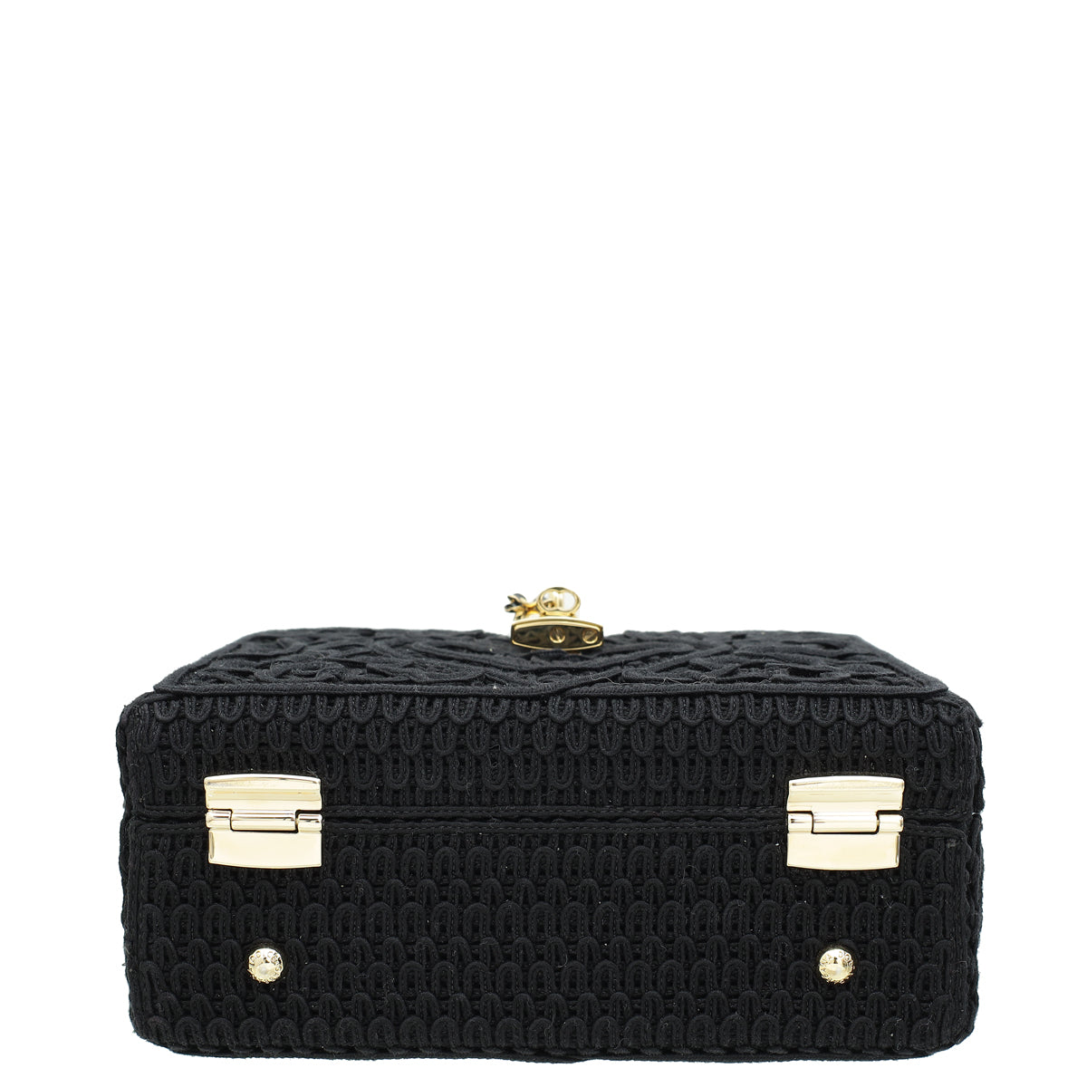 Dolce & Gabbana Black Cordonetto Lace 