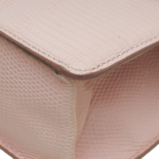 Dolce & Gabbana Pink Iguana Print Lucia Shoulder Bag