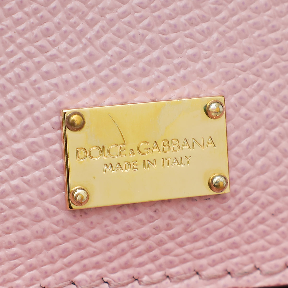 Dolce & Gabbana Light Pink Dauphine Sicily Medium Bag
