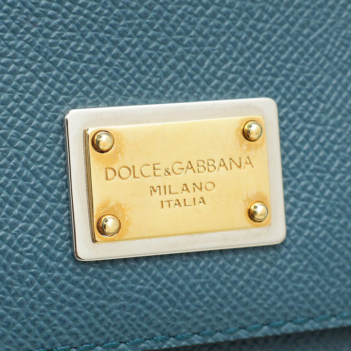 Dolce & Gabbana Slate Blue Dauphine Sicily Large Bag