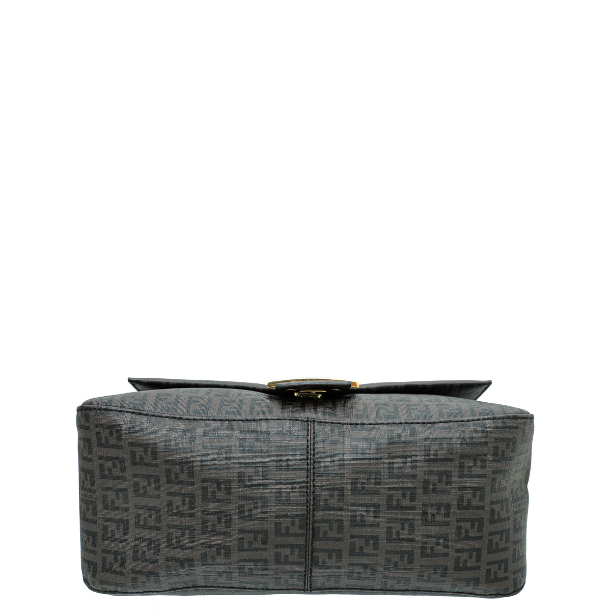 Fendi Brown Zucchino Monogram Fold-Over Baguette Bag main image 1