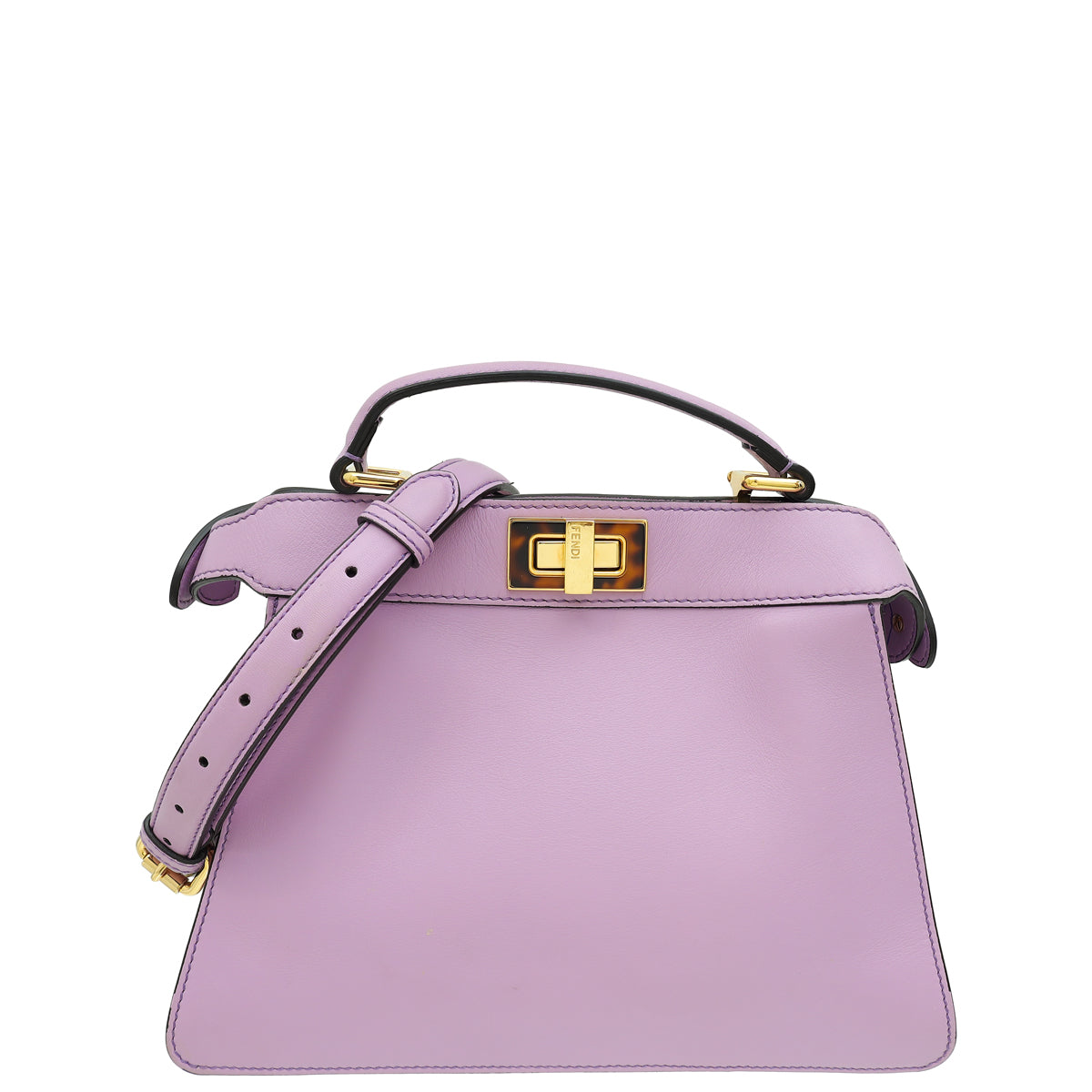 Fendi Lilac Timeless Peekaboo ISeeU Small Bag | Pre-Owned The