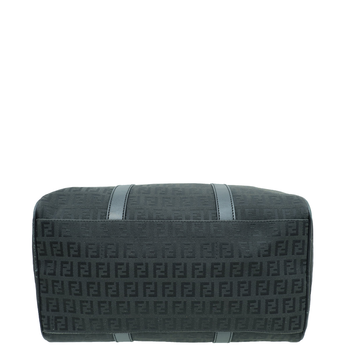 Fendi Black Zucchino Bauletto Boston Medium Bag – THE CLOSET
