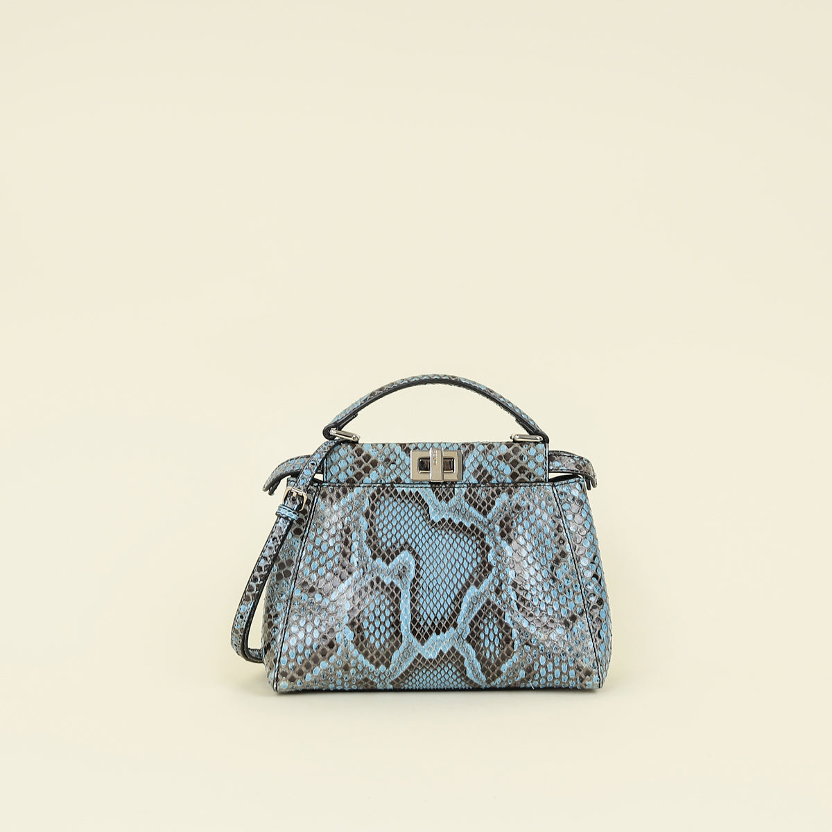 Fendi Blue Python Mini Peekaboo Bag – THE CLOSET