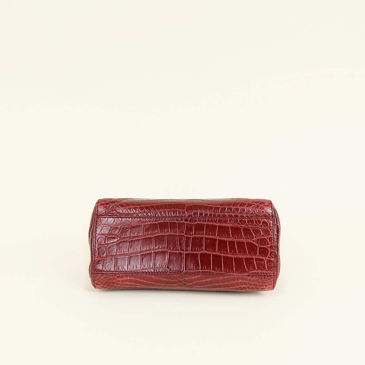 Fendi Dark Red Crocodile Mini Peekaboo Bag – THE CLOSET