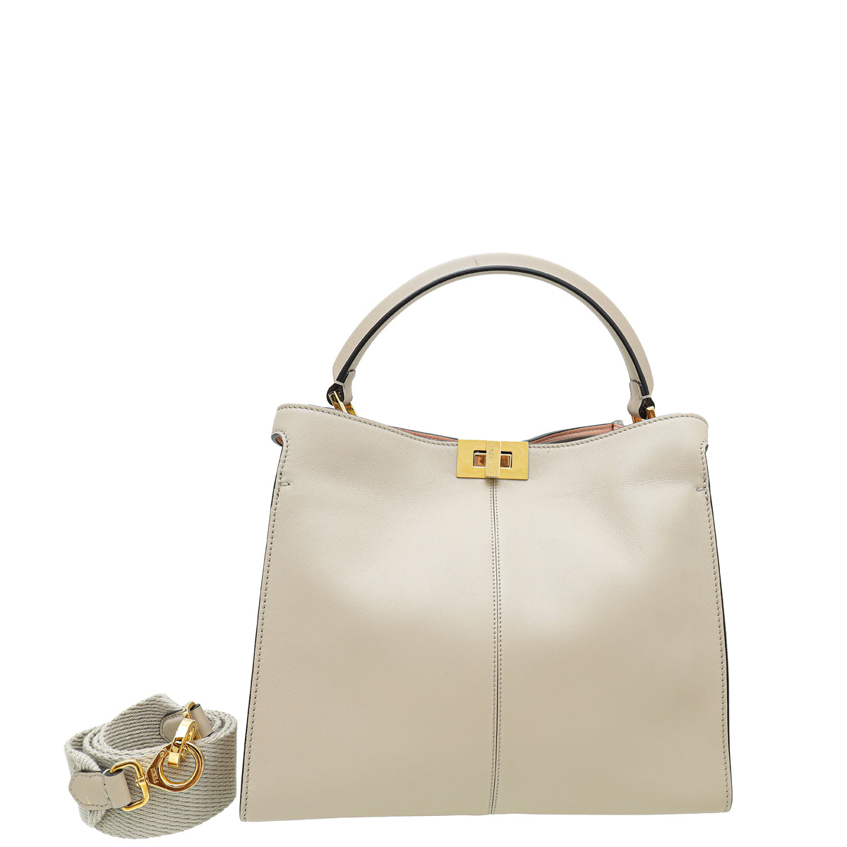 Fendi Dove Grey Peekaboo X-Lite Medium Bag – THE CLOSET