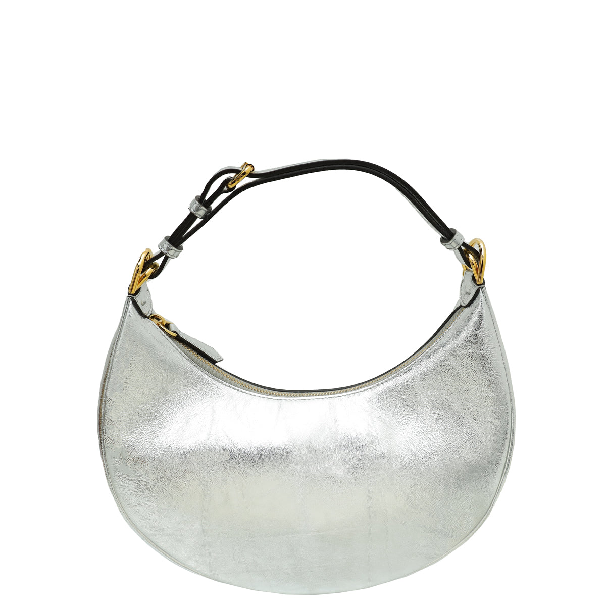 Fendi Silver Fendigraphy Metallic Small Bag – THE CLOSET