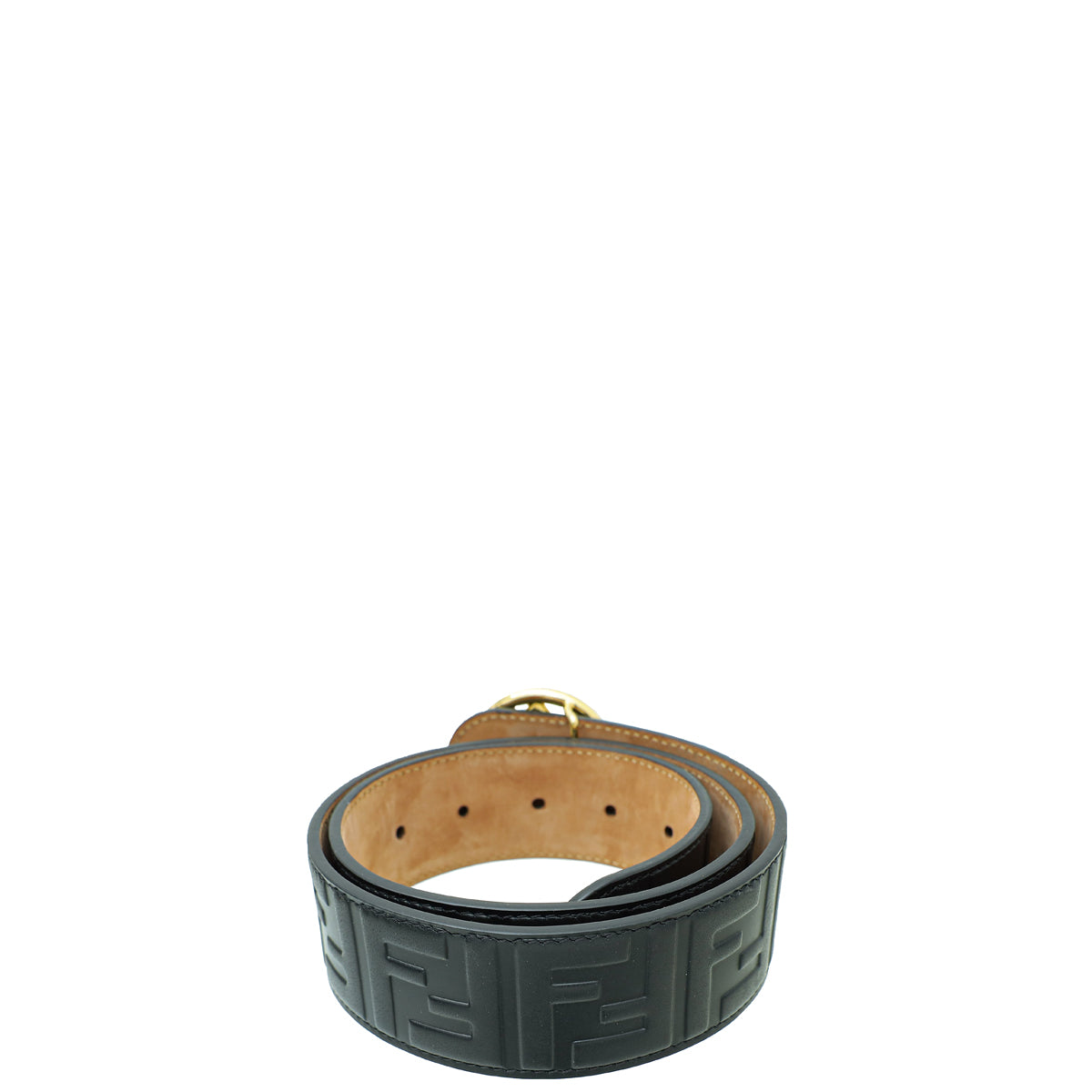 Fendi Zucca Belt Size: 75 30 Brown Black Leather Women\'s FENDI Fendi Leather Brown Belts for Women for sale | eBay main image 2