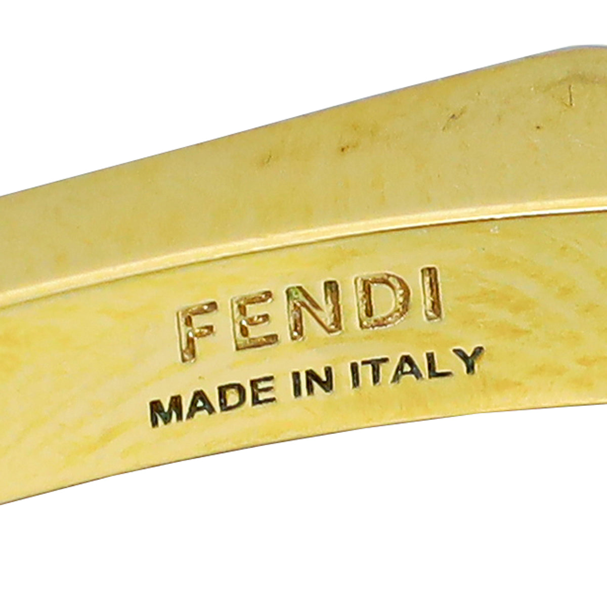 Fendi Tricolor Baguette Open Small Cuff Bracelet – THE CLOSET