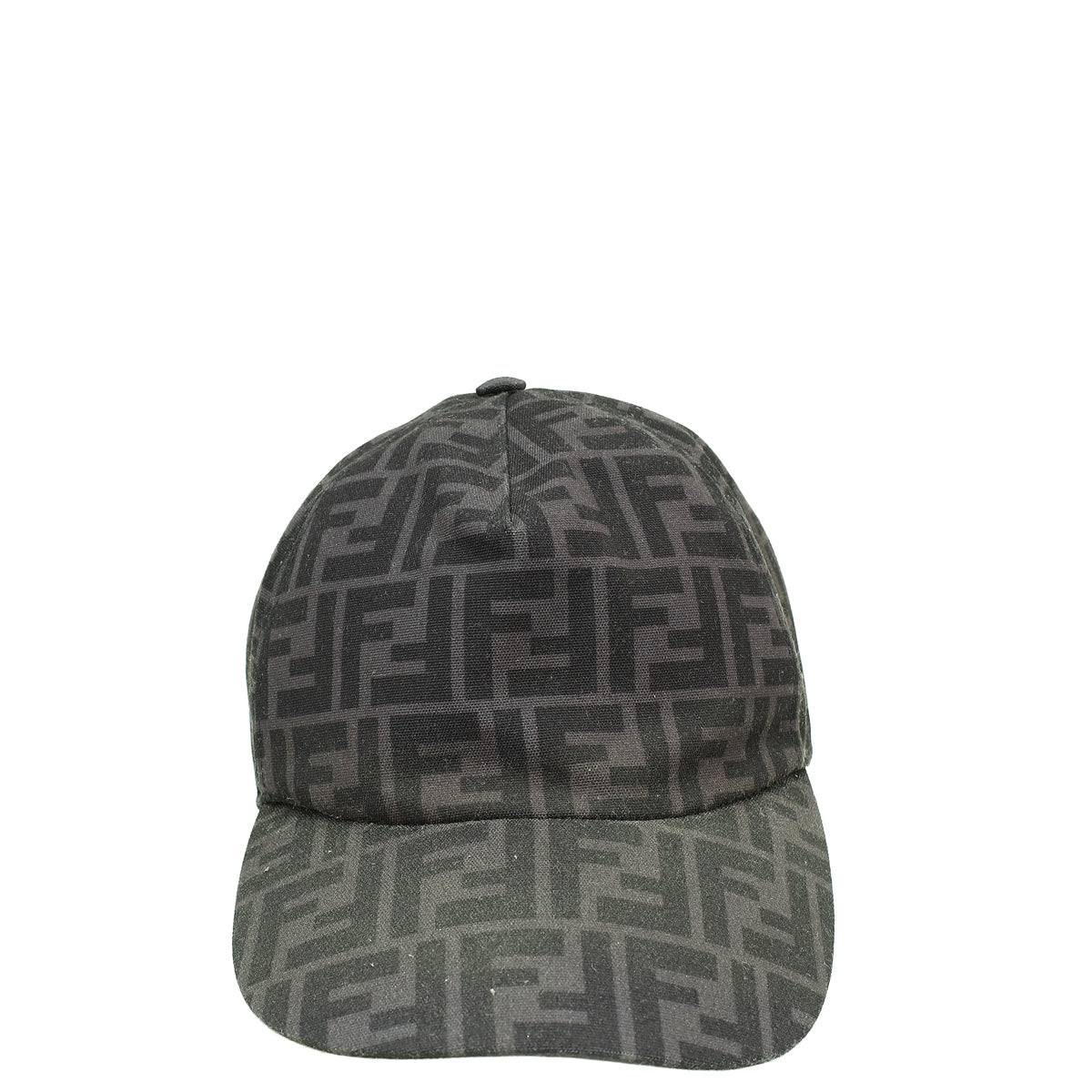 Fendi Baseball Cap Zucca Gray FENDI Zucca Canvas Cap Black Brown Auth am7434 | eBay main image 3