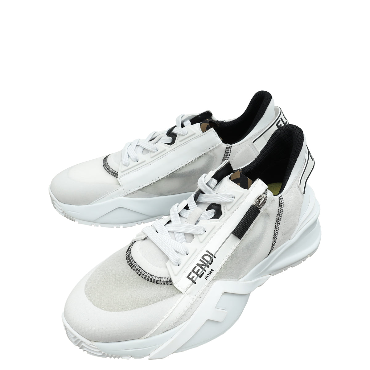Fendi White Flow Sneakers 39 – THE CLOSET