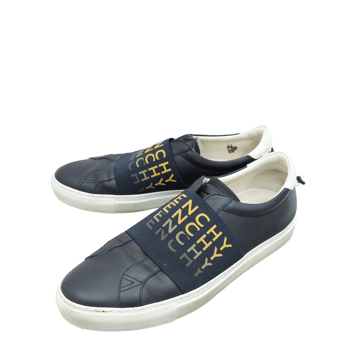 Givenchy Navy Logo Slip On Sneakers 44 – THE CLOSET