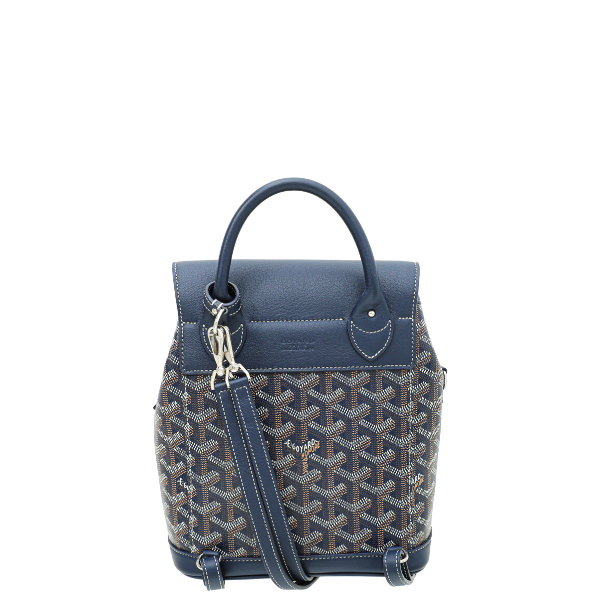 goyard mini backpack cost Goyard Blue Goyardine Sac Alpin Mini Backpack Bag – THE CLOSET
