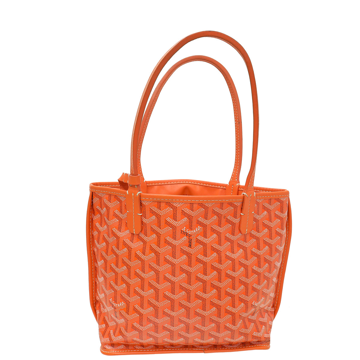 あ*様 GOYARD オレンジ ミニポーチ　ミニバッグ　ハンドバッグ Goyard Orange Goyardine Anjou Mini Bag – THE CLOSET