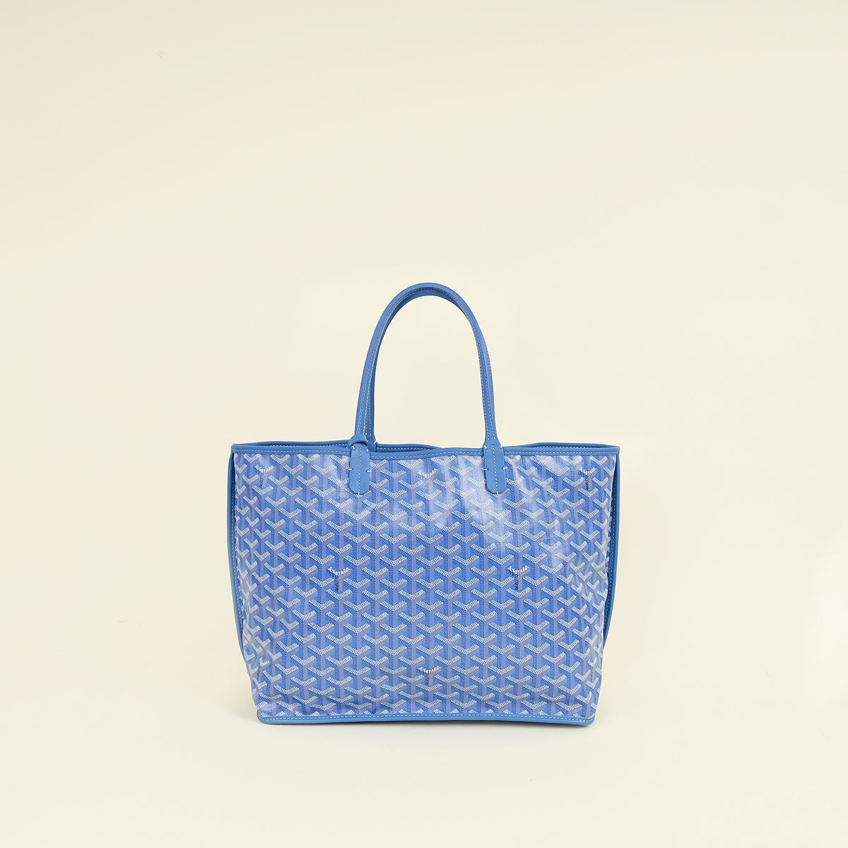 Goyard Blue Goyardine Anjou Reversible PM Bag | Pre-Owned The