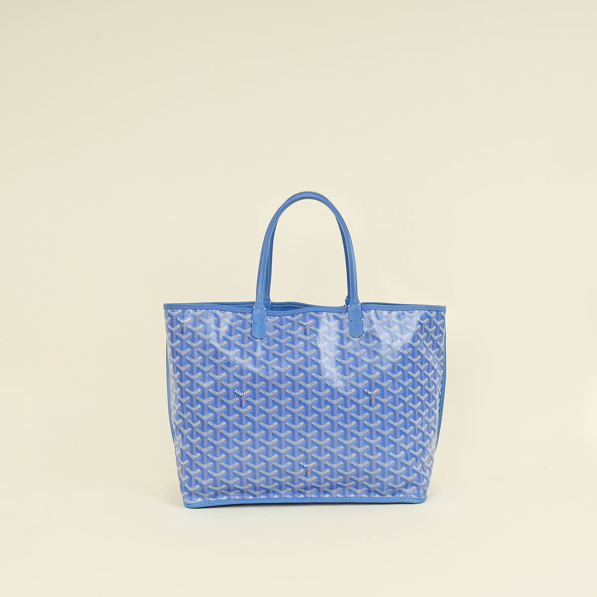 Goyard Blue Goyardine Anjou Reversible PM Bag | Pre-Owned The
