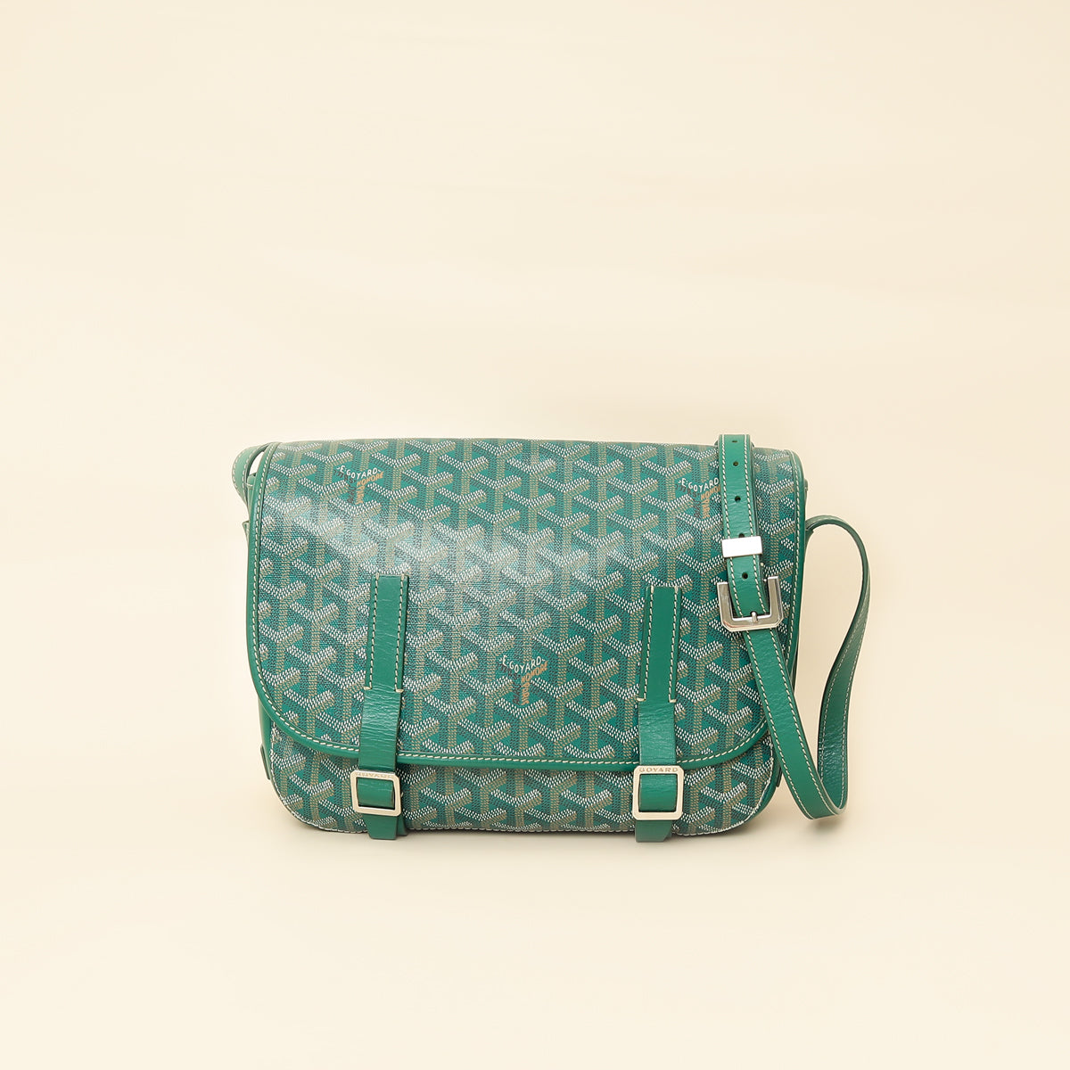 Goyard Green Goyardine Belvedere MM Bag – THE CLOSET