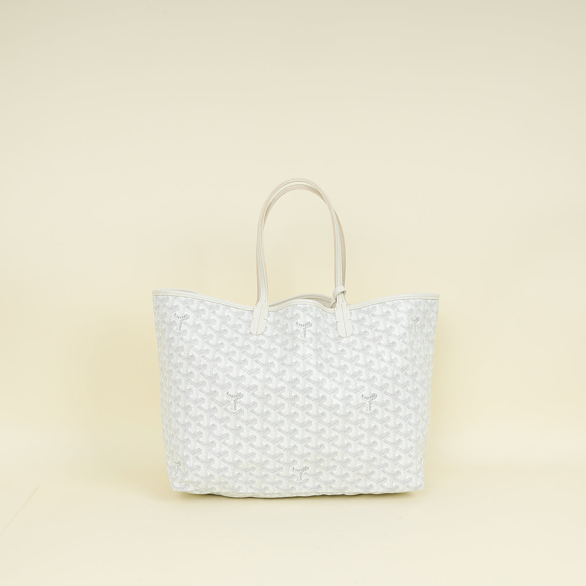 バッグ GOYARD SAINT LOUIS PM BLANC Goyard White Goyardine Saint Louis PM Bag | Pre-Owned The Closet