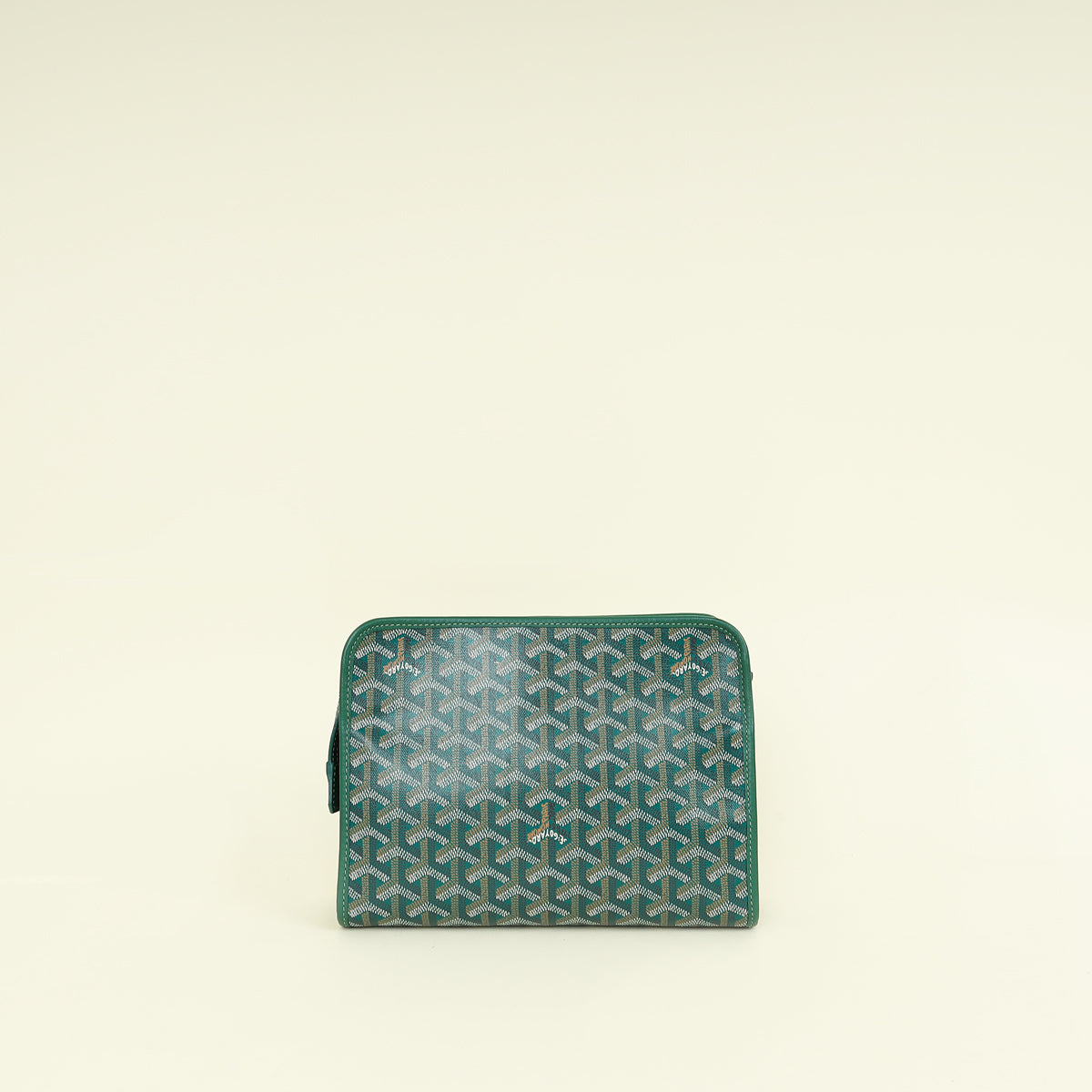 Goyard Green Goyardine Jouvence MM Toiletry Bag | Pre-Owned The