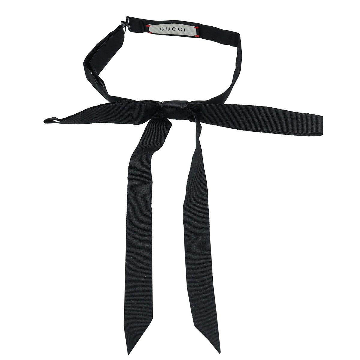 Gucci Black Grosgrain Neck Bow – THE CLOSET