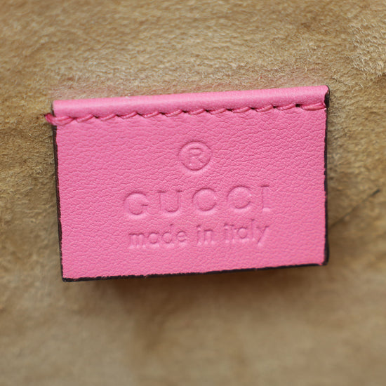 Gucci Pink Matte Crocodile Dionysus Mini Bag