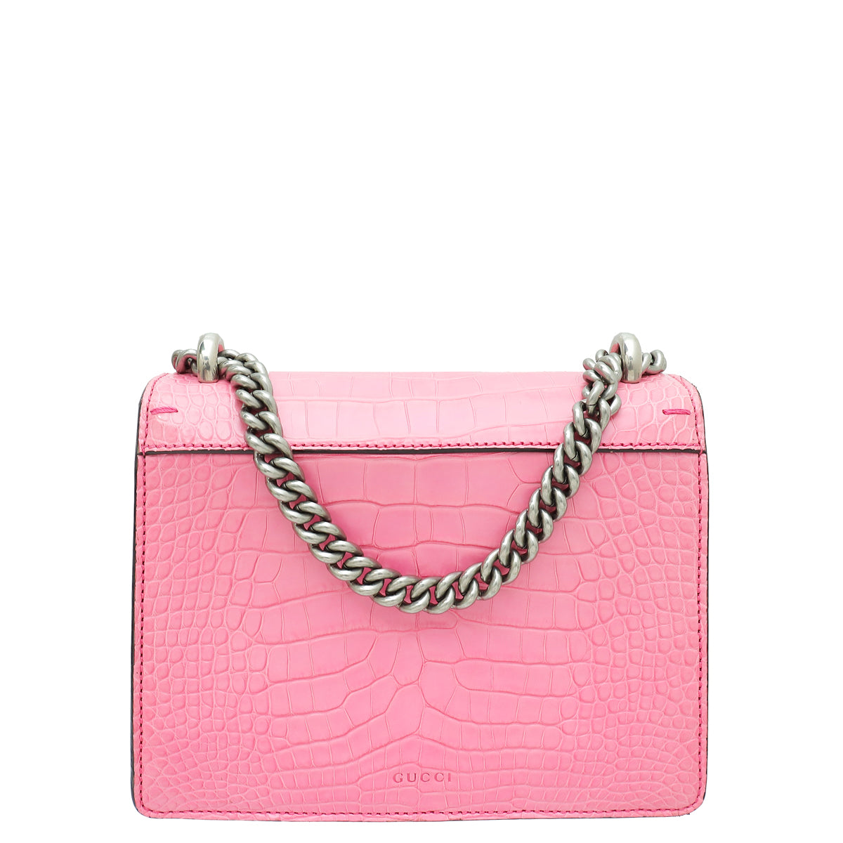Gucci Pink Matte Crocodile Dionysus Mini Bag – THE CLOSET