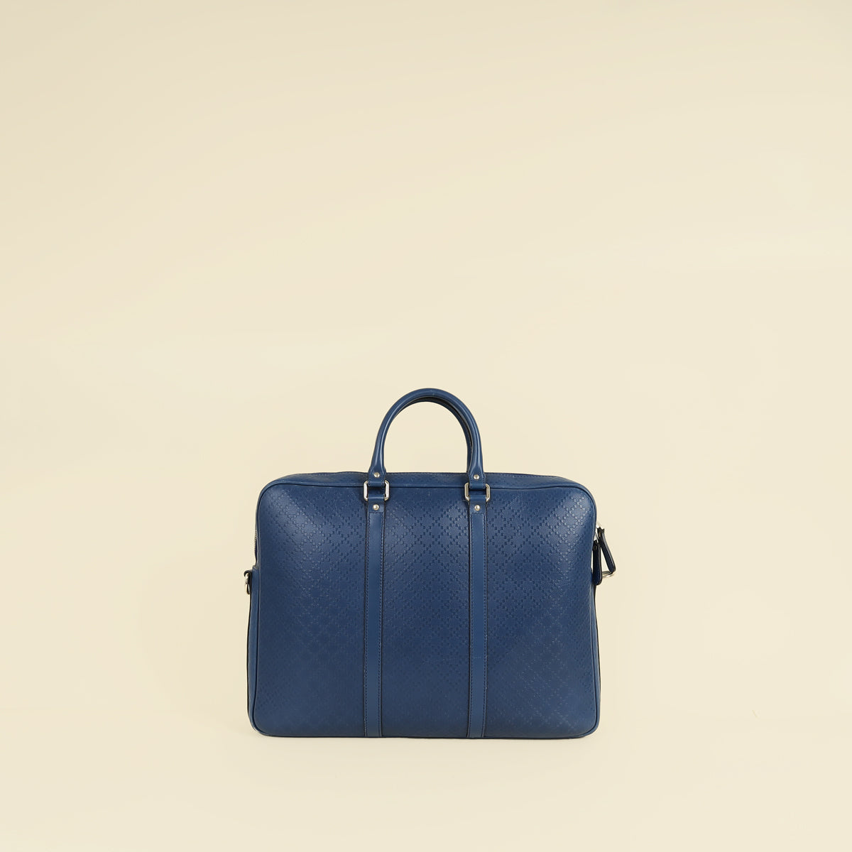 bLue Gucci ビジネスバッグ Gucci Blue Diamante Textured Briefcase – THE CLOSET