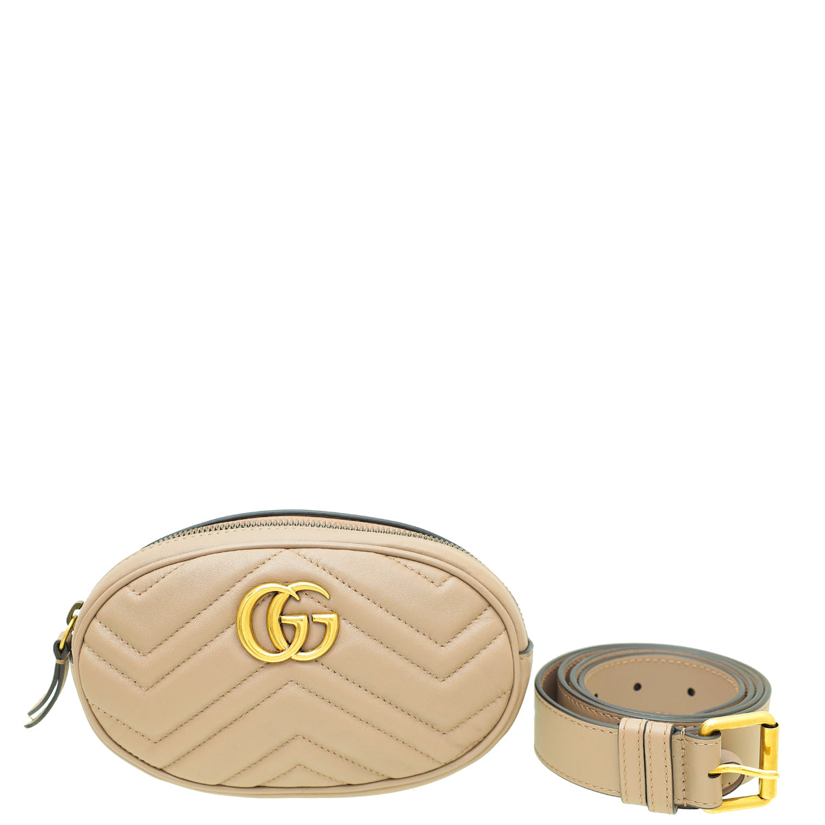 Gucci Dust Pink GG Marmont Mini Belt Bag