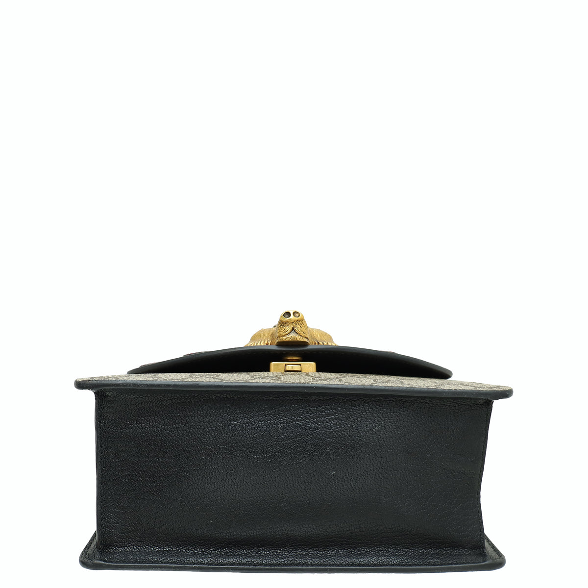 Gucci Multicolor GG Supreme FOX Broche Mini Bamboo Top Handle Bag