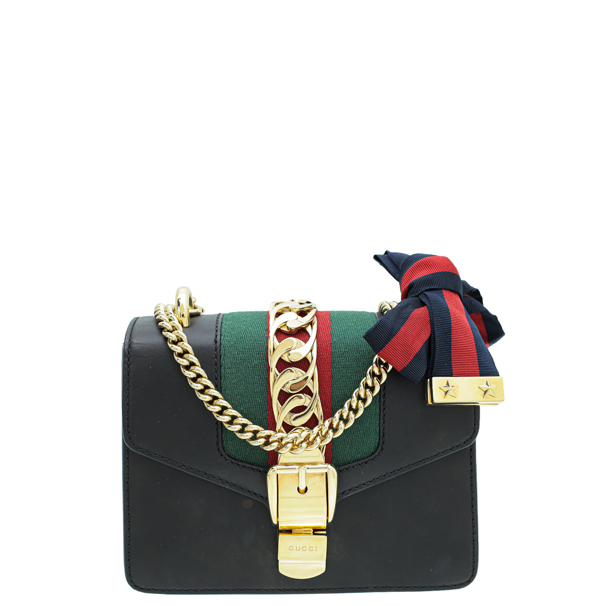 Gucci black best sale sylvie bag