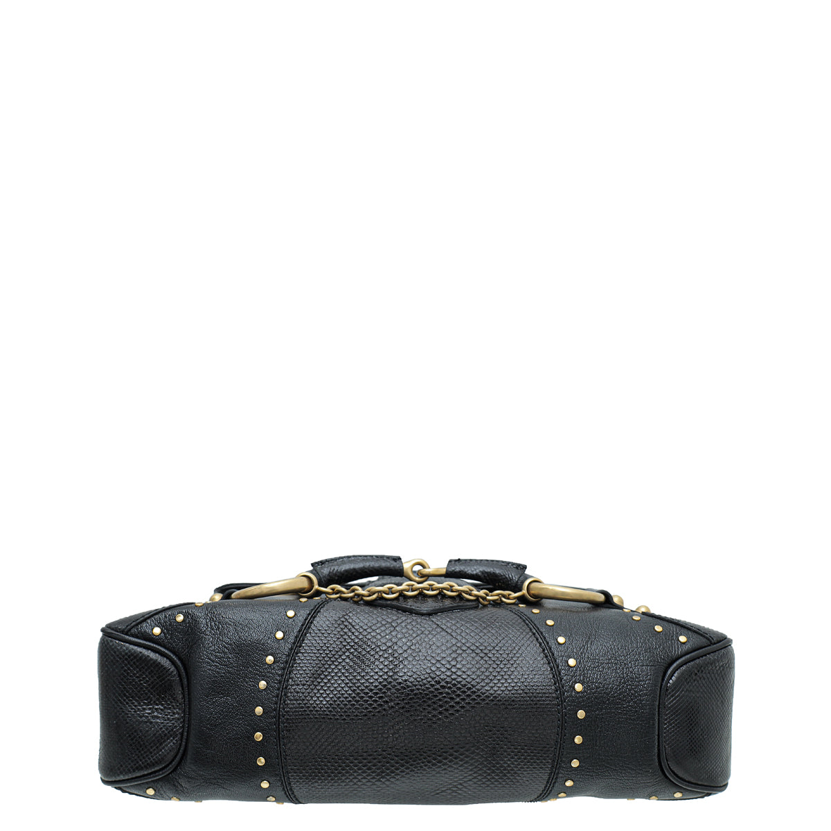 Gucci Black Studded Horsebit Chain Flap Bag – THE CLOSET