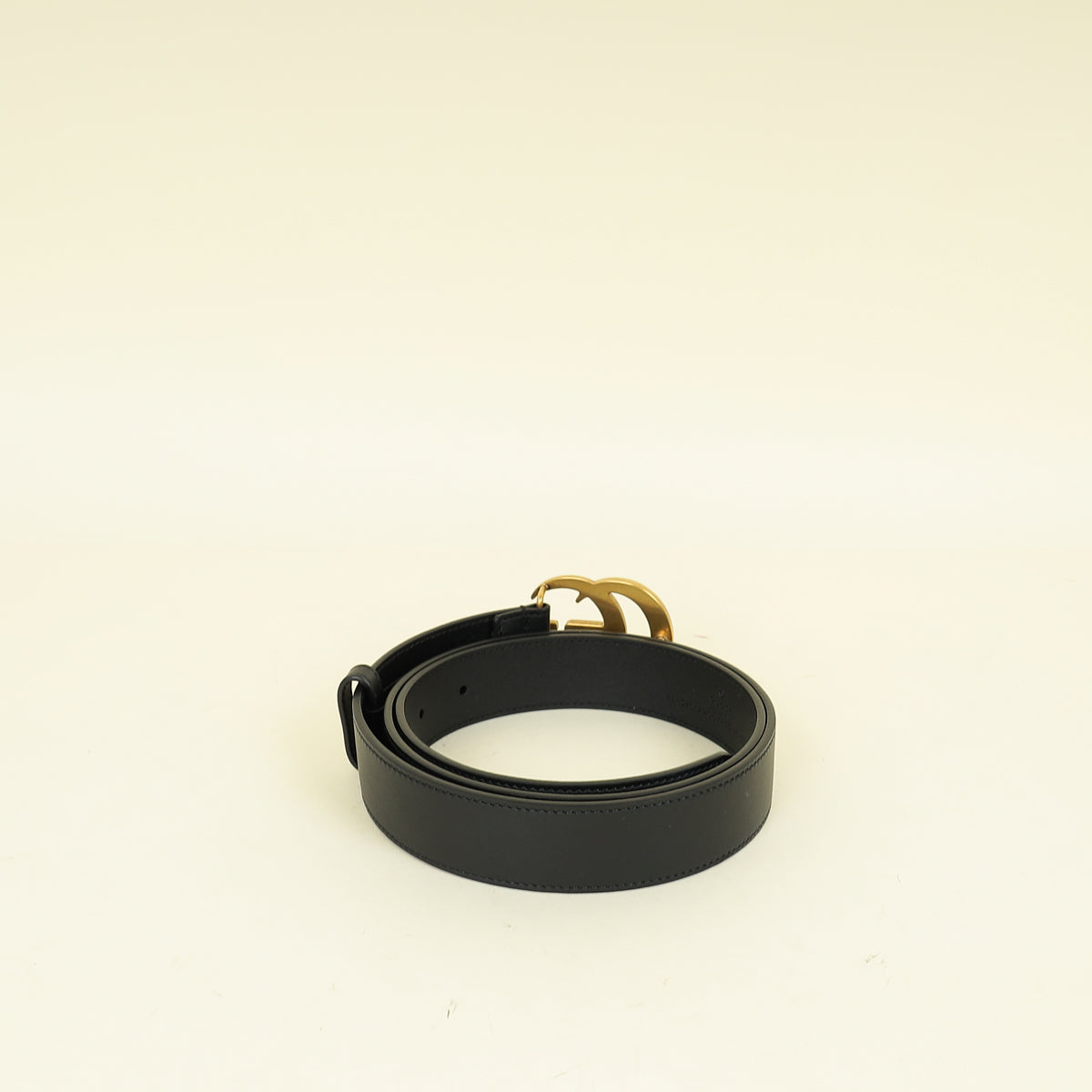 Gucci Black Double G Buckle 30mm Belt 32 | Pre-Owned The 