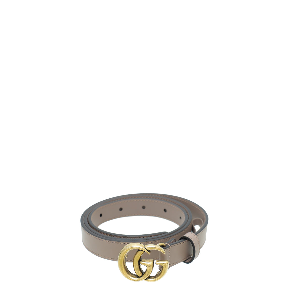 Gucci Dusty Pink Double G Buckle 20mm Belt 34 – THE CLOSET display picture 1
