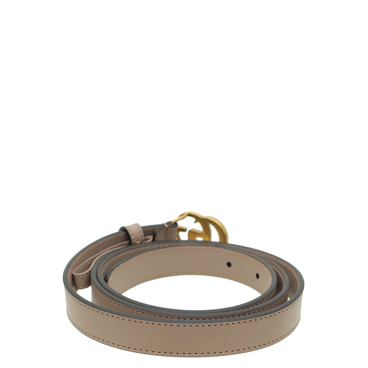 Gucci Dusty Pink Double G Buckle Slim 20mm Belt 40 – THE CLOSET