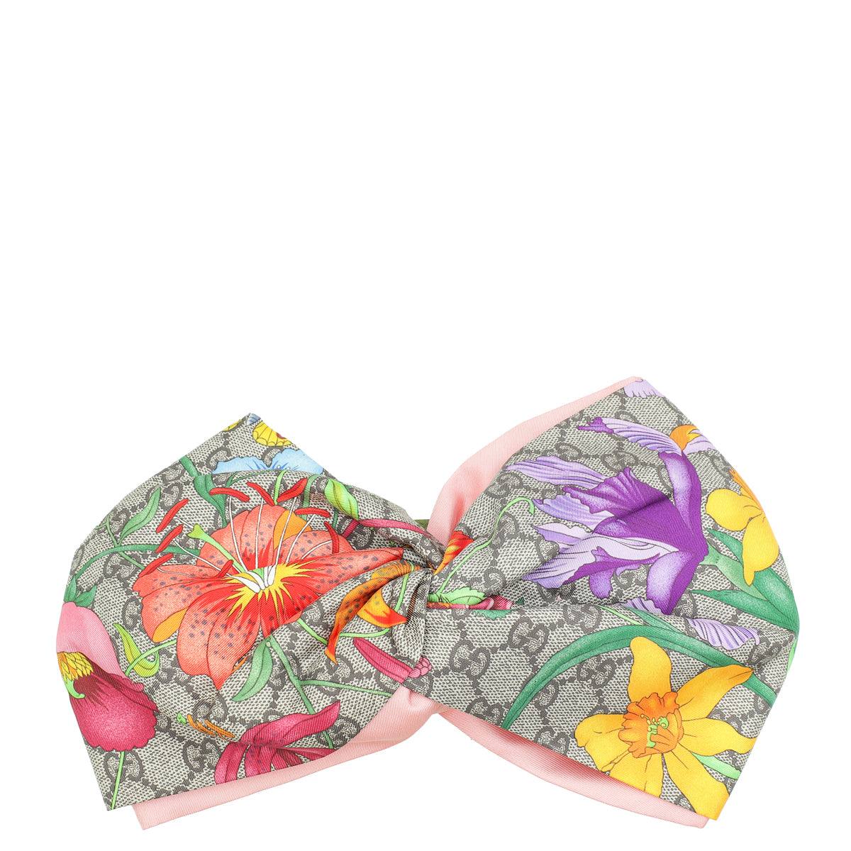 Gucci multicolored headband Gucci Multicolor GG Flora Silk Medium Headband – THE CLOSET main image 4