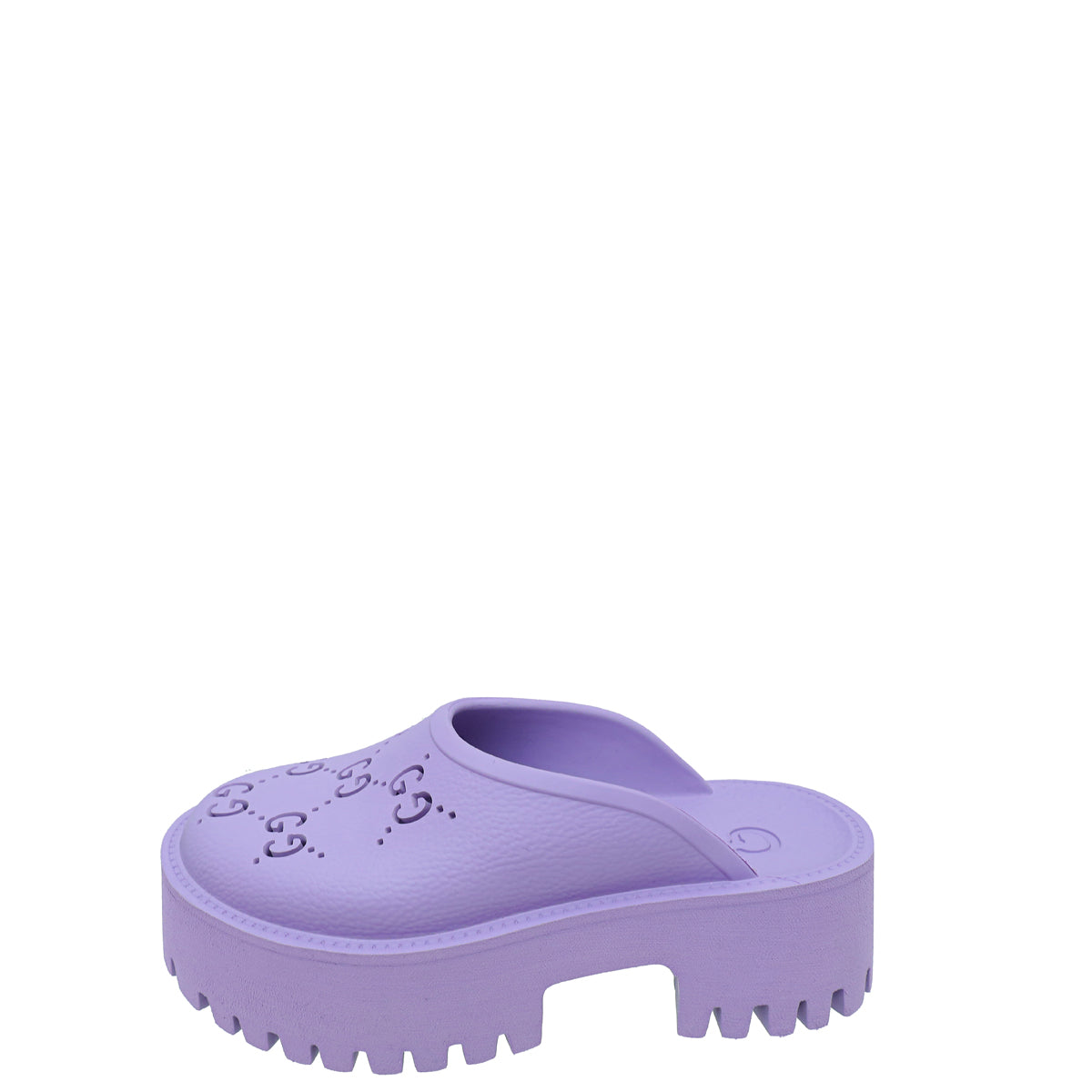 Gucci Purple GG Platform Perforated Sandal 36 – THE CLOSET