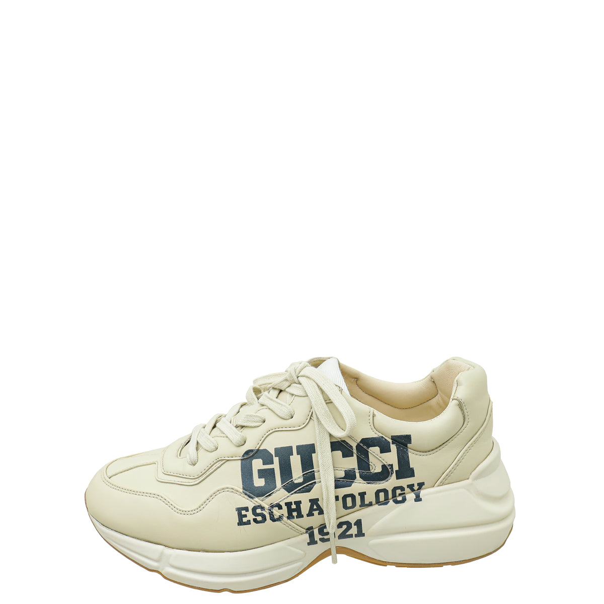 Gucci Ivory Rhyton Eschatology 1921 Print Sneaker 39 – THE CLOSET