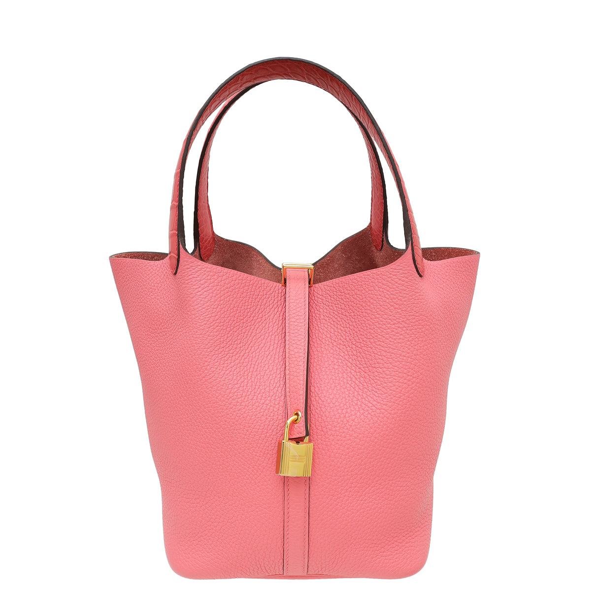 Hermes Rose Azalee Crocodile Touch Picotin 22 Bag – THE CLOSET