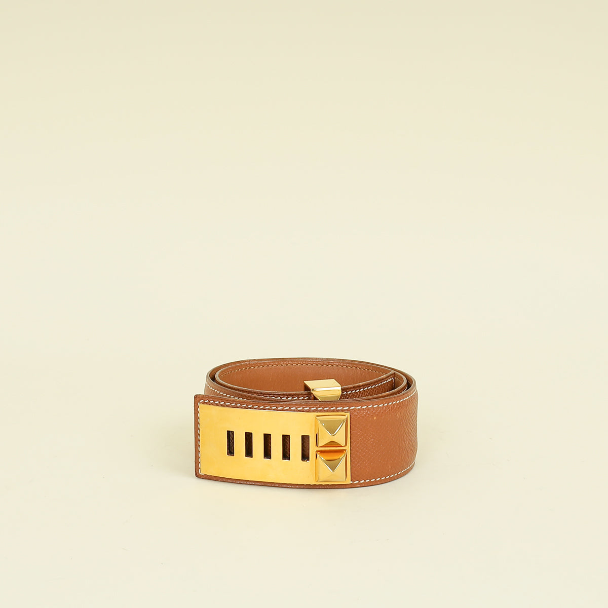 Hermes Gold Vintage Collier De Chien Belt | Pre-Owned The Closet