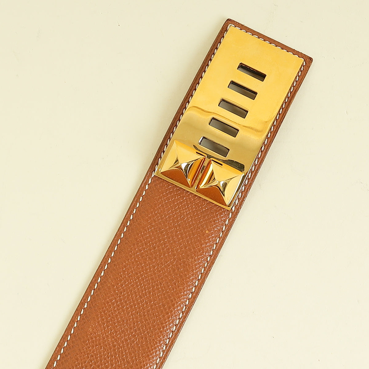 Hermes Gold Vintage Collier De Chien Belt | Pre-Owned The Closet