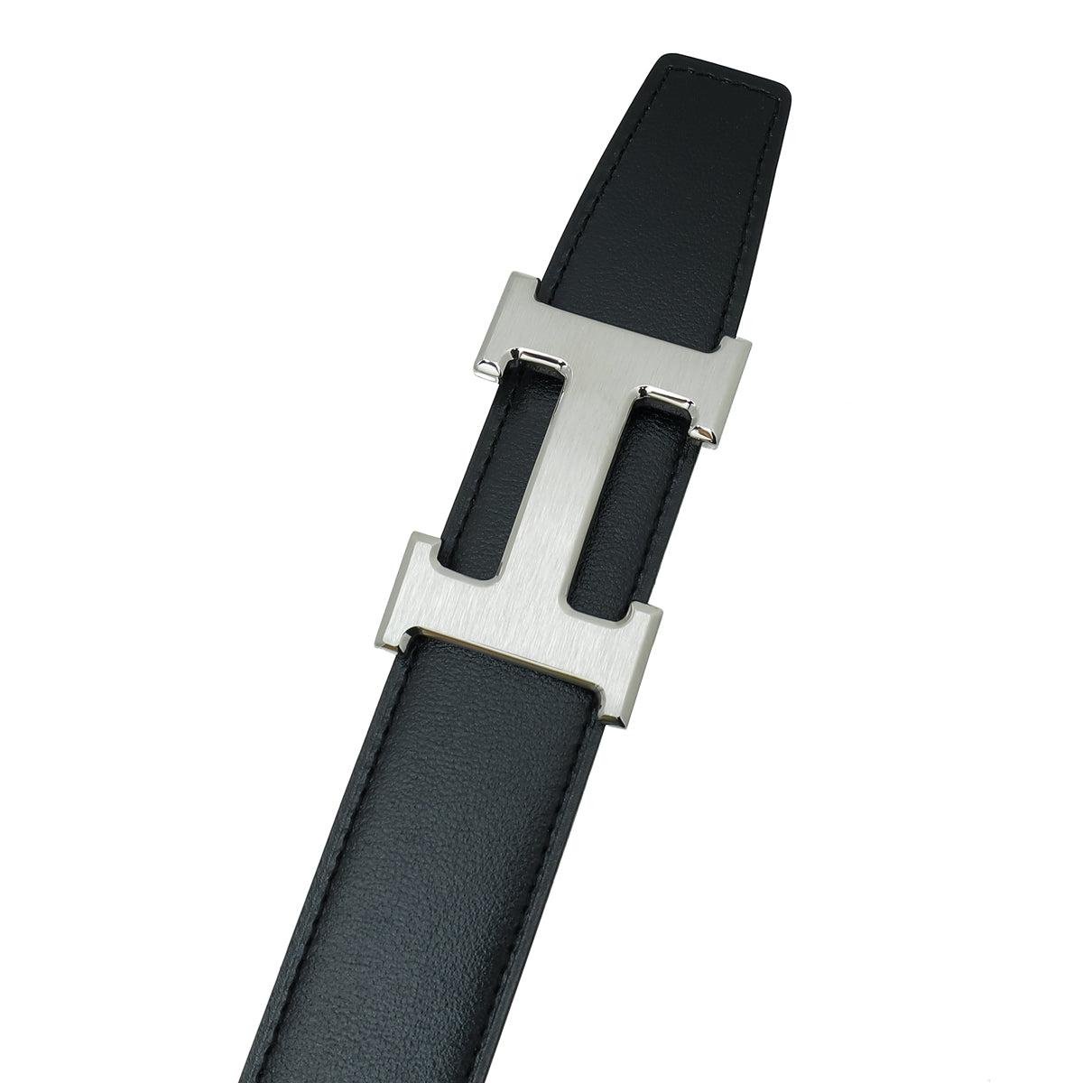 Hermes Box Calf Togo Constance Reversible Buckle 38 Silver Belt Black 90 Belts main image 4
