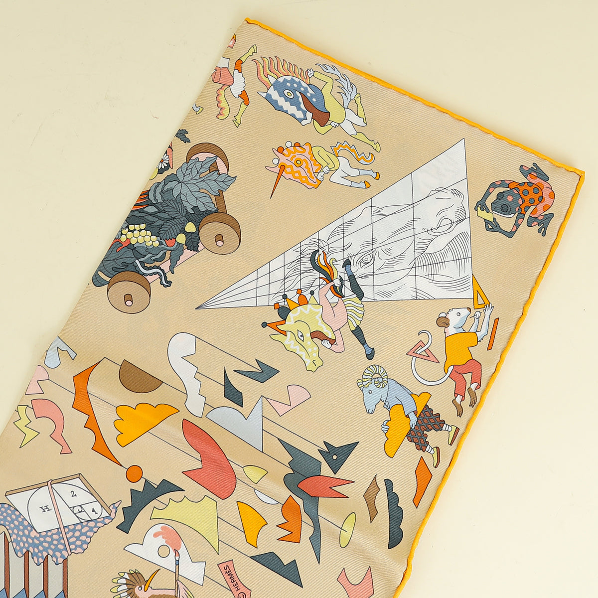 Hermes Multicolor Academia Hippica Silk Scarf 90 – THE CLOSET
