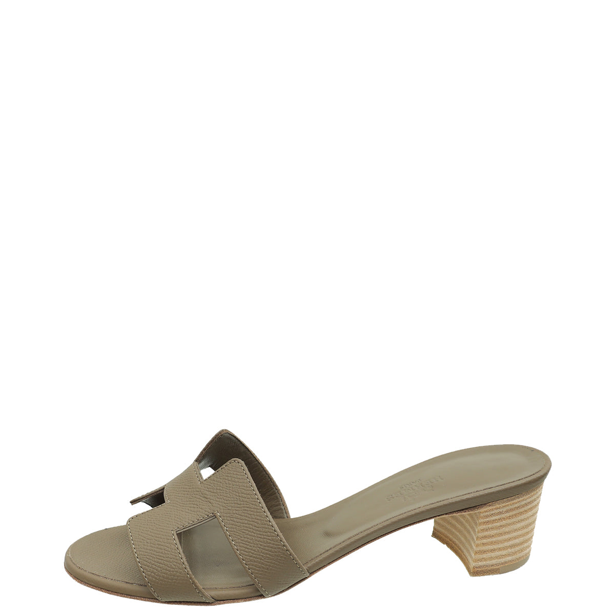 Hermes Etoupe Oasis Sandals 38 – THE CLOSET